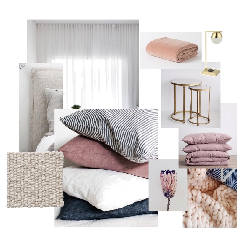 37 Coronation Master Bedroom 1 - Navy &amp; Pink Mood Board by thesundaysociety on Style Sourcebook