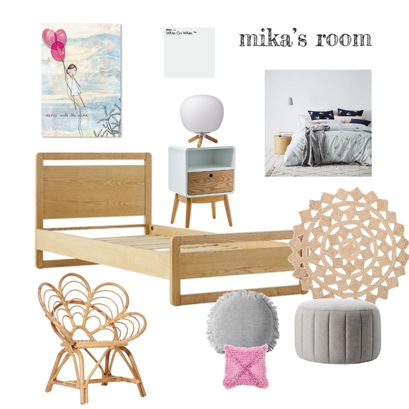 Mika’s room Mood Board by Kylie Tyrrell on Style Sourcebook
