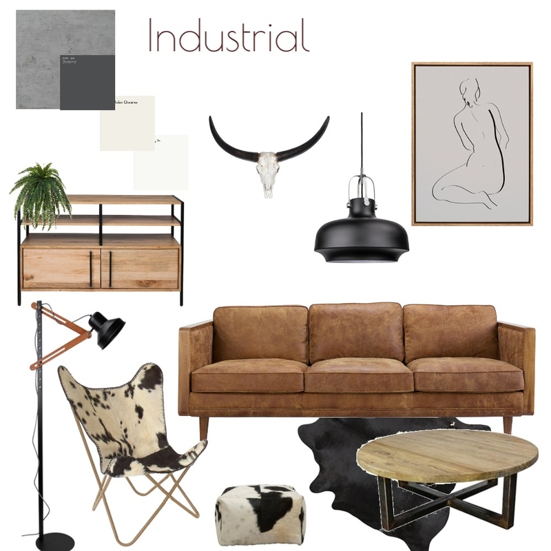 INDUSTRIAL Mood Board by marta on Style Sourcebook