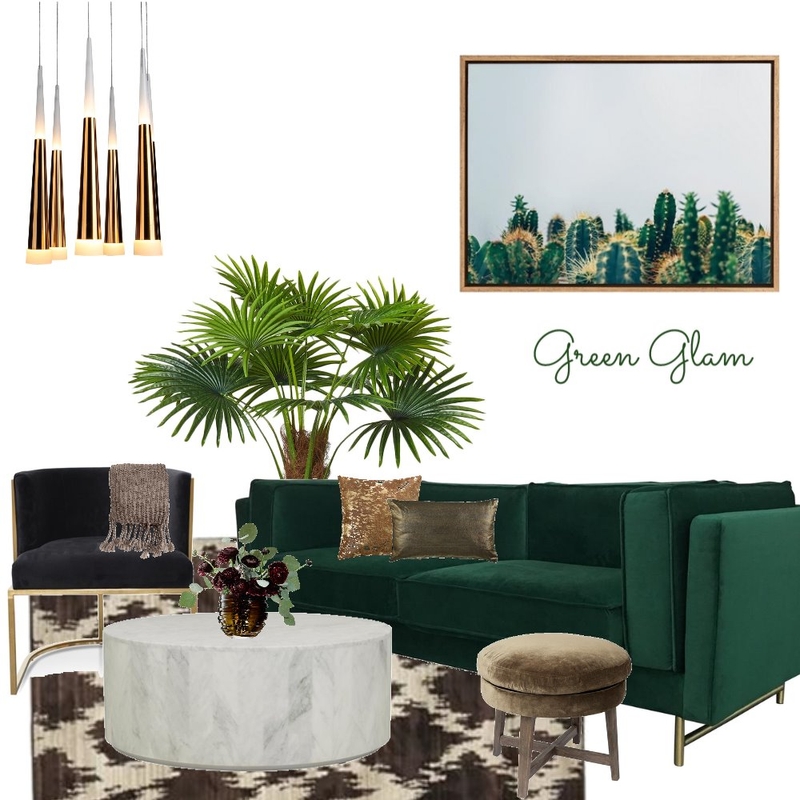 Green Glam Mood Board by Elements Aligned Interior Design on Style Sourcebook