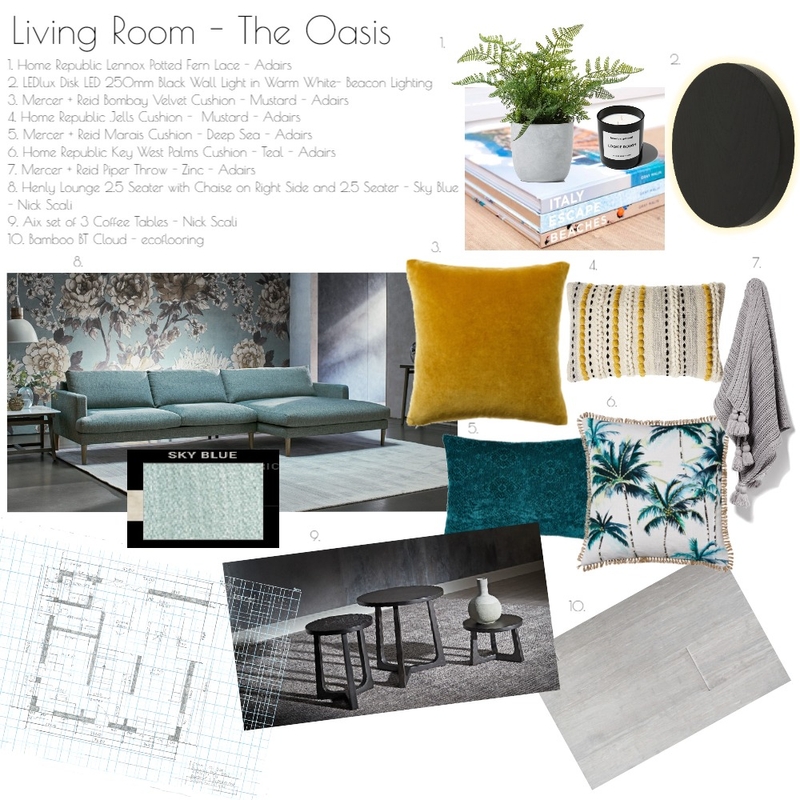 Living Room Mood Board by brittanydoueihi on Style Sourcebook