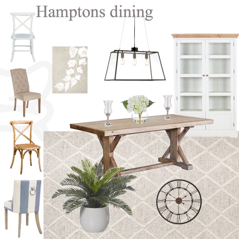 Hamptons Dining Room Mood Board by My Interior Stylist on Style Sourcebook