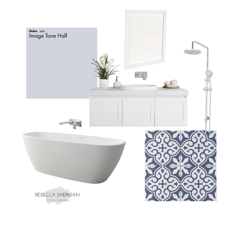 Classic Bathroom with Blue Mood Board by Sheridan Interiors on Style Sourcebook
