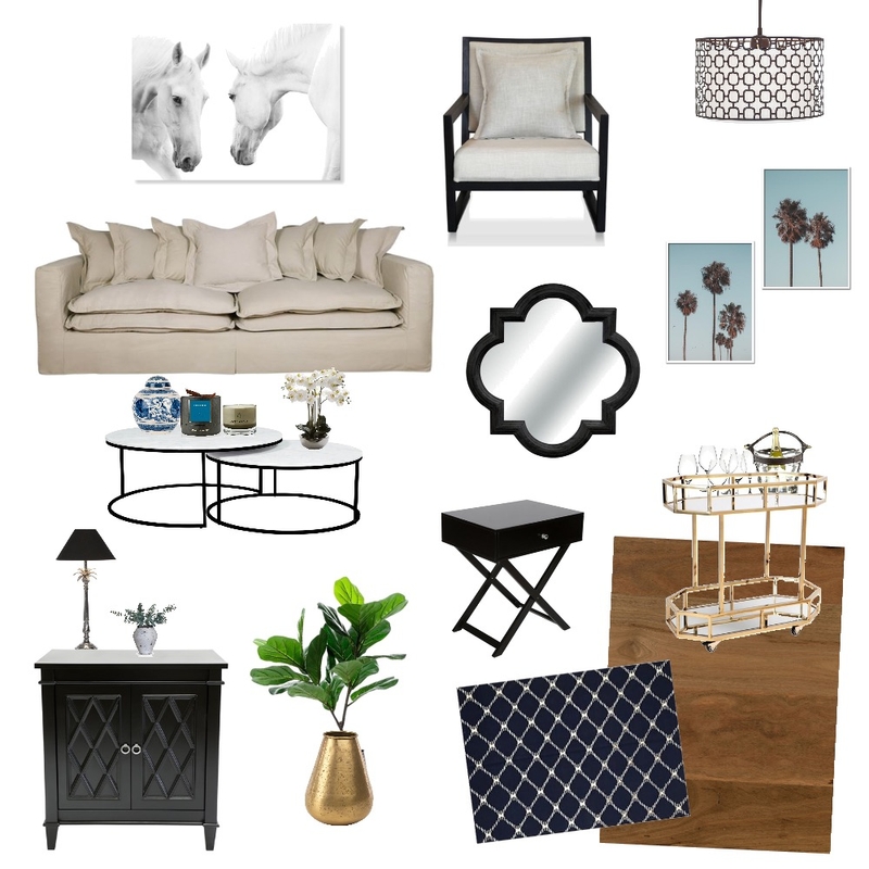 Hamptons living room Mood Board by Styledyourway on Style Sourcebook