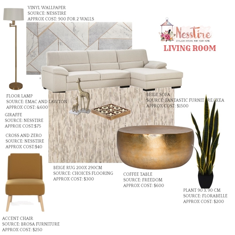 LIBERTY GROVE Mood Board by nesstire on Style Sourcebook