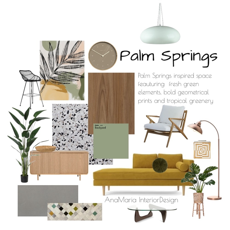 Palm Springs Mood Board by Ana Maria Jurado on Style Sourcebook