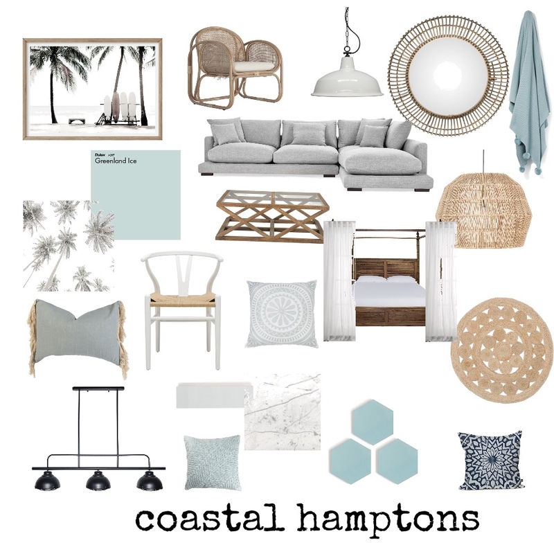 Coastal Hamptons Moodboard Interior Design Mood Board by StyleChic ...