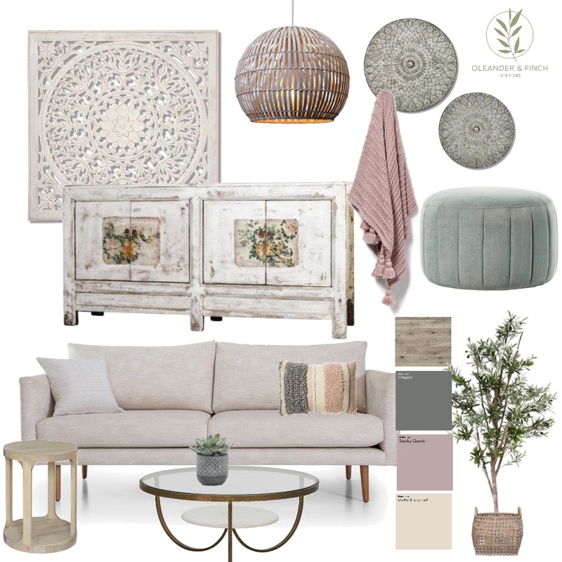 English Rose Mood Board by Oleander & Finch Interiors on Style Sourcebook