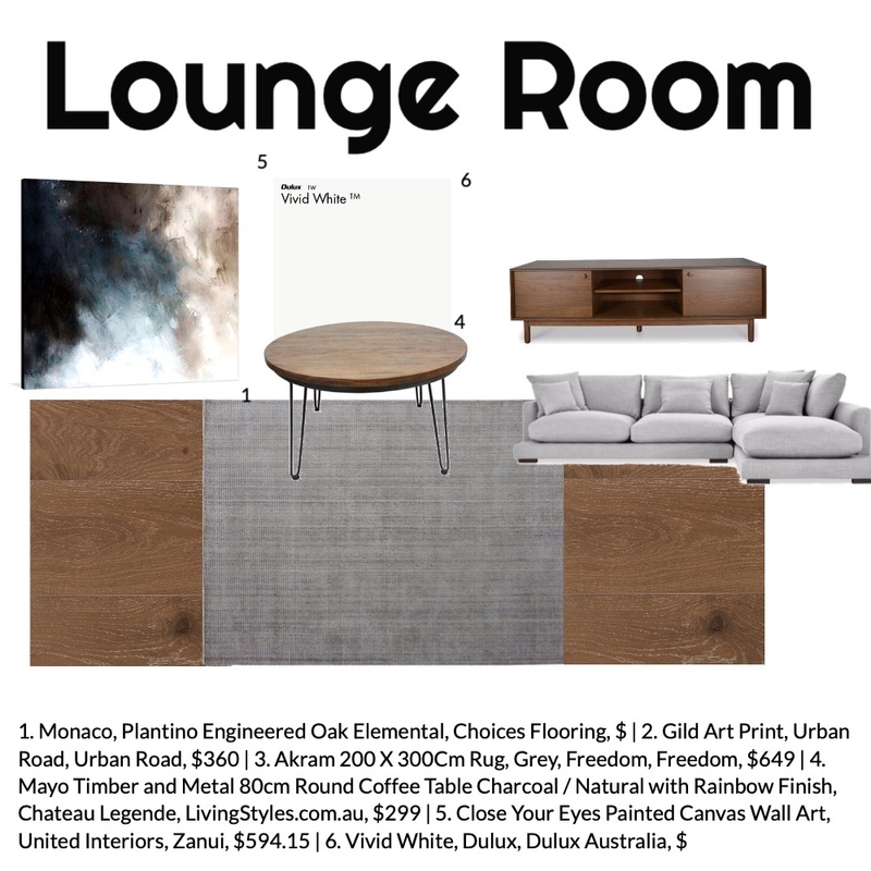 Lounge Room Mood Board by aliciaholland on Style Sourcebook