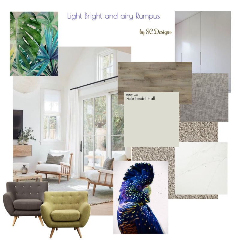 Rumpus Makeover Mood Board by SueComber on Style Sourcebook