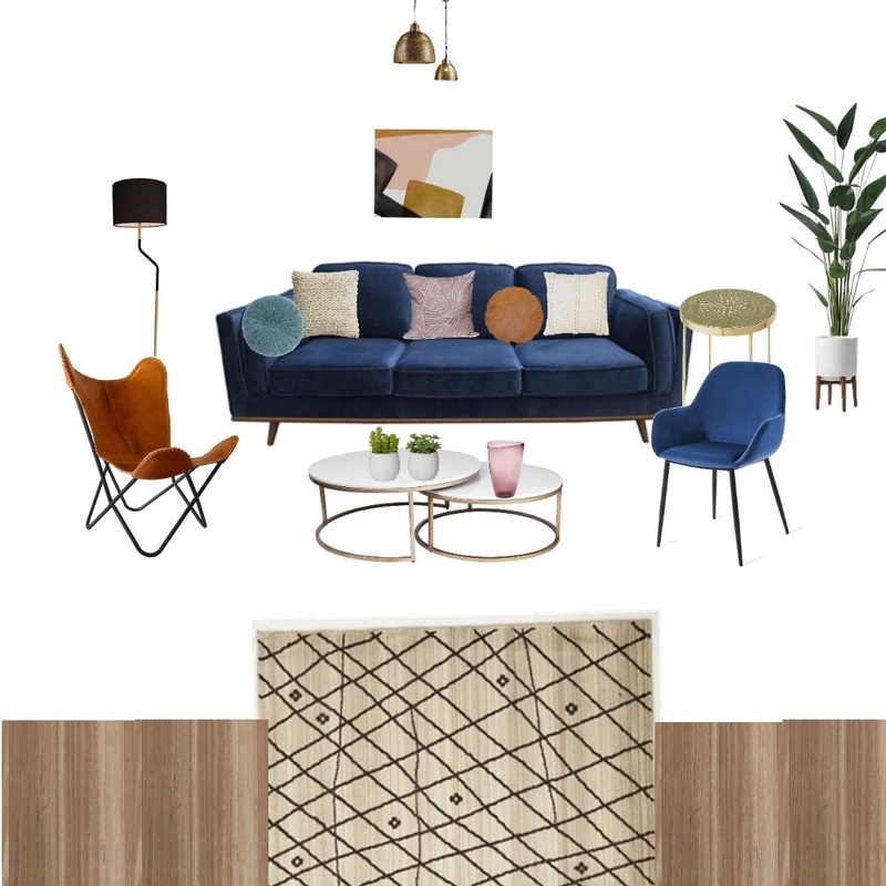 blue sofa living room Mood Board by lamicious on Style Sourcebook