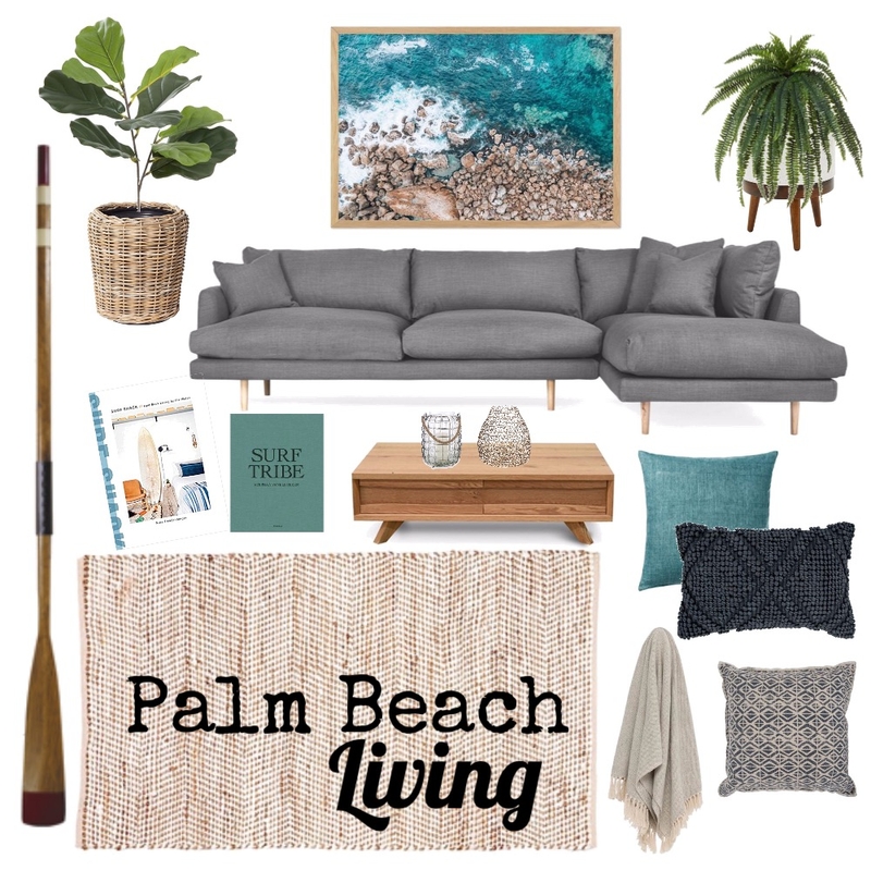 Palm Beach Living room Mood Board by salt.sage.stone on Style Sourcebook