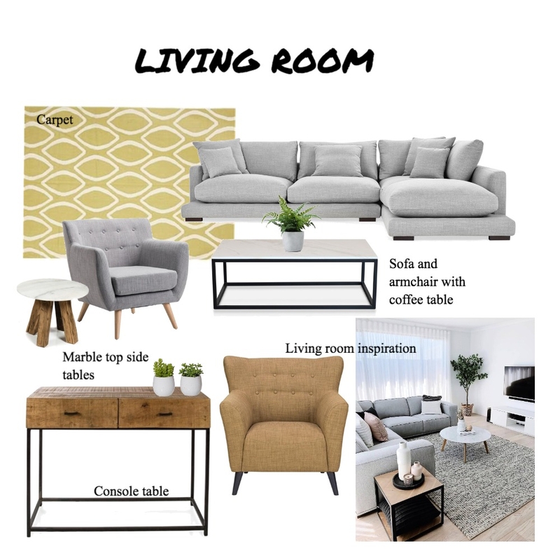 ASSIGN4-FLOORPLAN-LIV Mood Board by DonnaHendricks on Style Sourcebook