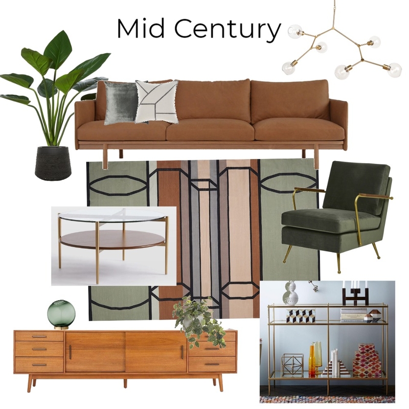 Mid Century Mood Board by Nkdesign on Style Sourcebook