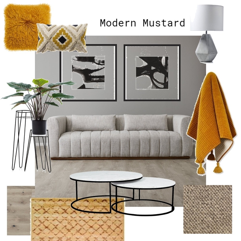 Modern Mustard Mood Board by The_Fitness_Foodie on Style Sourcebook