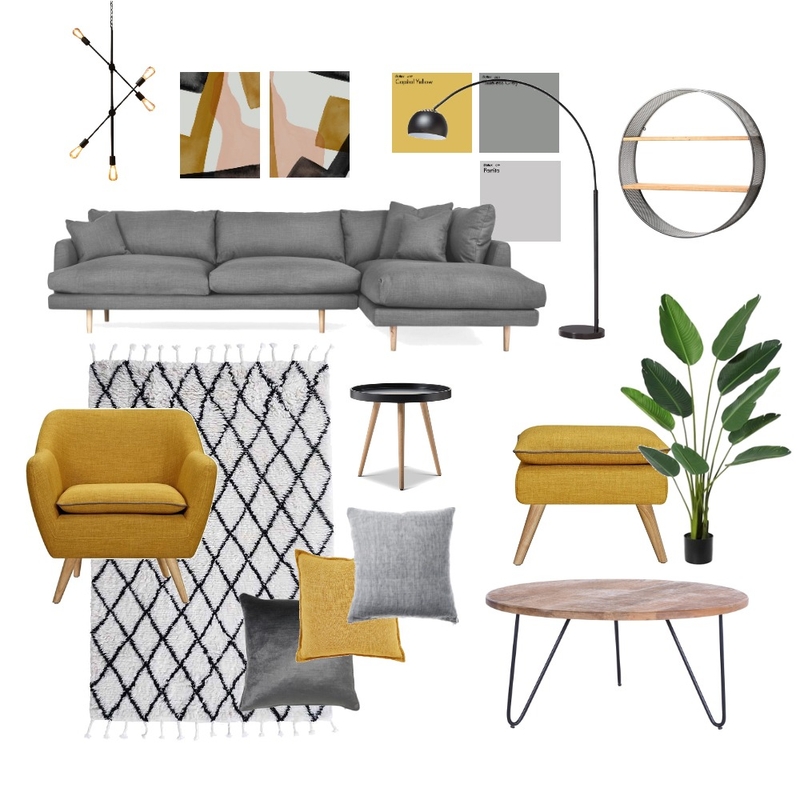 Yellow living room Mood Board by marklavelle on Style Sourcebook