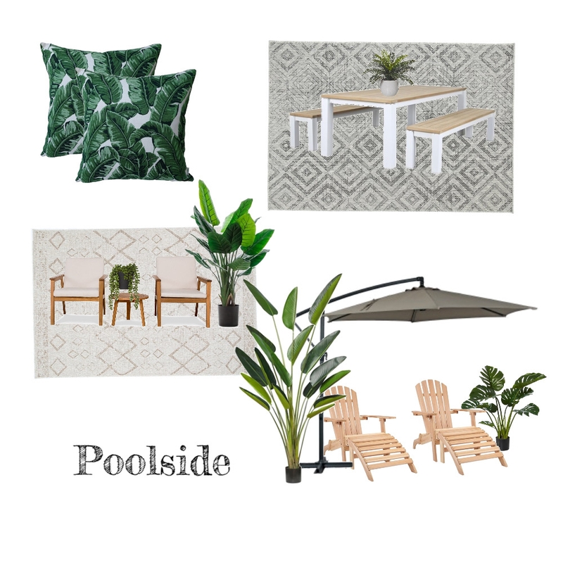 Poolside Planning Mood Board by Kohesive on Style Sourcebook