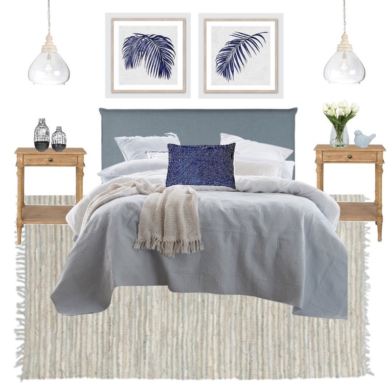 Hamptons Bedroom Mood Board by inspiredquarters on Style Sourcebook