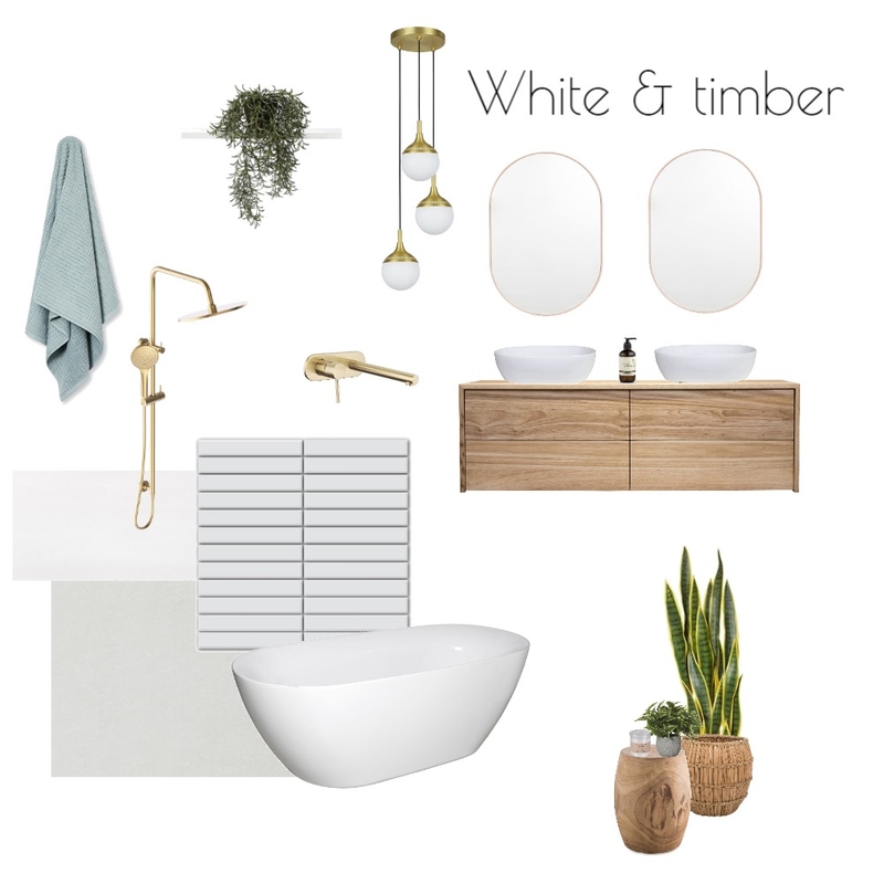 White &amp; timber Bathroom Mood Board by Northern Rivers Bathroom Renovations on Style Sourcebook