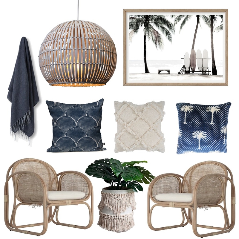 Beach Shack Mood Board by Six Pieces Interior Design  Qualified Interior Designers, 3D and 2D Elevations on Style Sourcebook