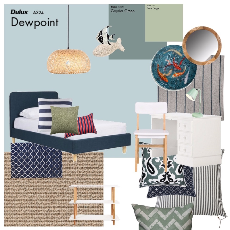Alex's bedroom Mood Board by KarineYoung on Style Sourcebook
