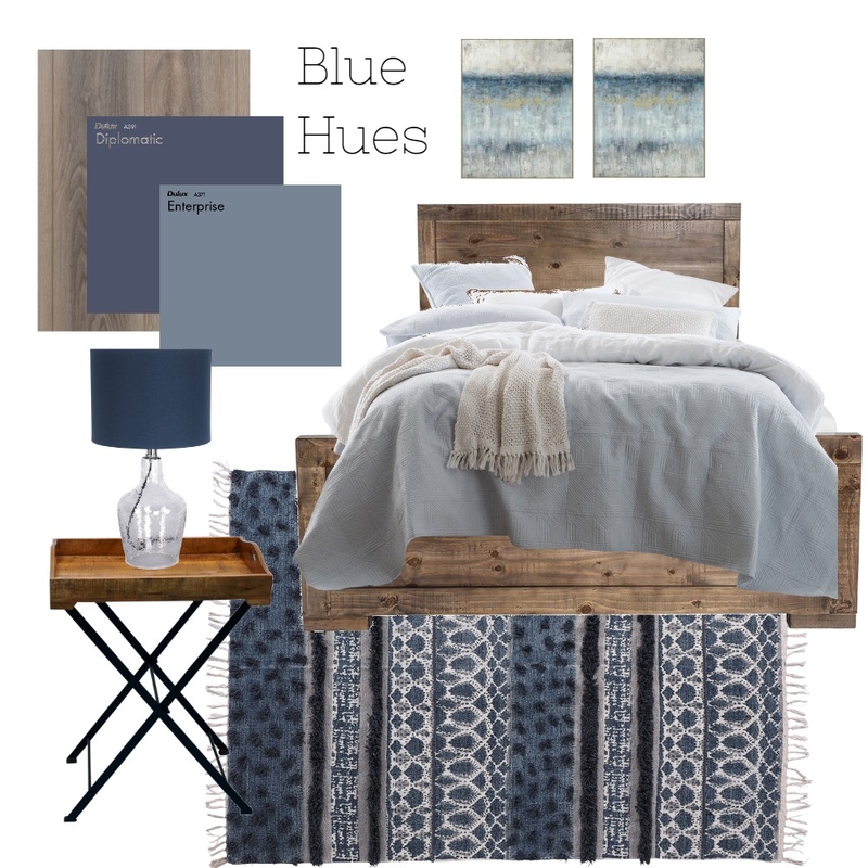 Blue Hues Mood Board by Kalee Elizabeth on Style Sourcebook