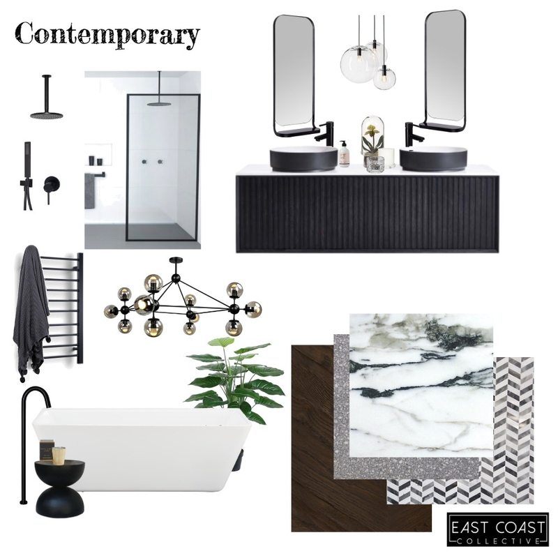 Contemporary Bathroom Mood Board by East Coast Collective on Style Sourcebook