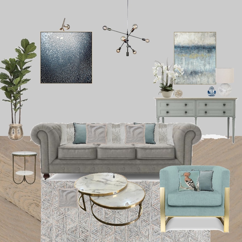 Living with the Blues Mood Board by Jo Laidlow on Style Sourcebook