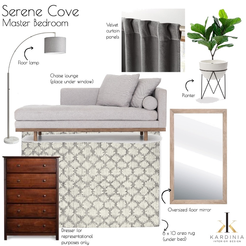 Serene Cove - Master Bedroom Mood Board by kardiniainteriordesign on Style Sourcebook