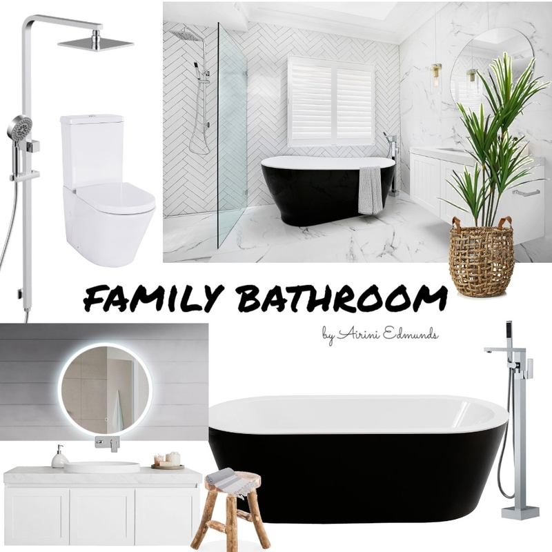 Family Bathroom Mood Board by Airini on Style Sourcebook