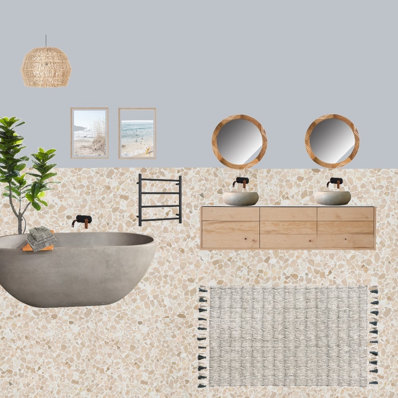 Self Contained Cabin 1 - Bathroom Mood Board by Jo Laidlow on Style Sourcebook