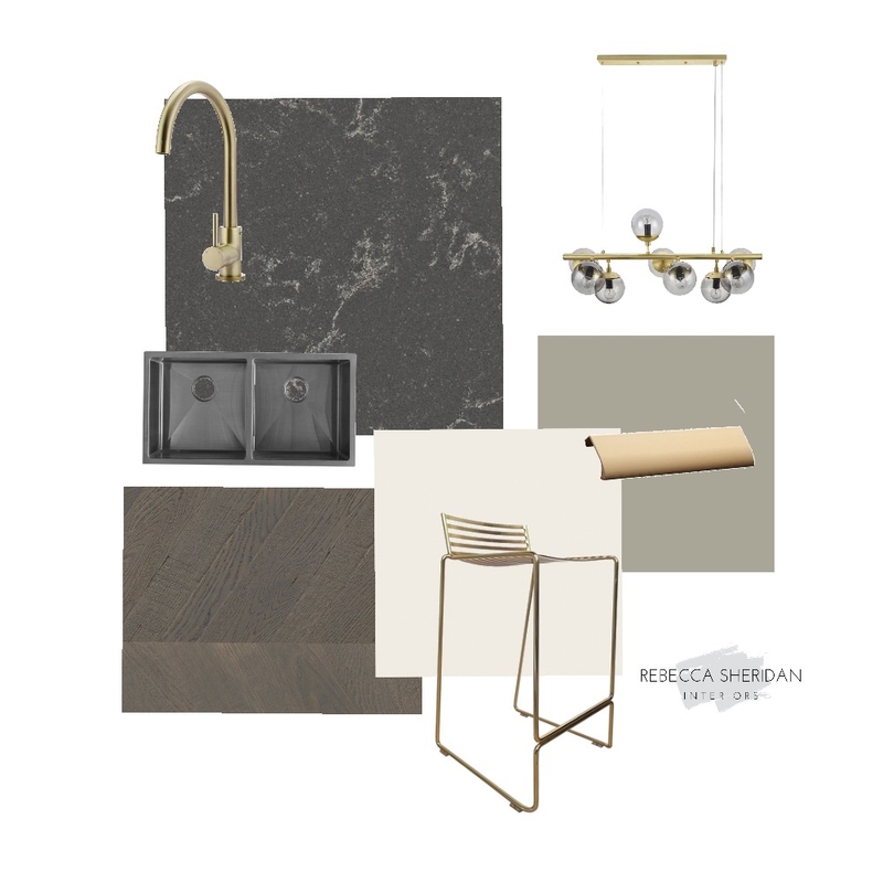 Sophisticated Kitchen with Gold  finishes Mood Board by Sheridan Interiors on Style Sourcebook