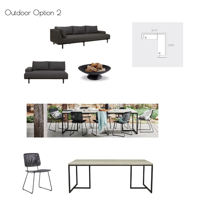 Outdoor Option 2 Mood Board by helenjaman on Style Sourcebook