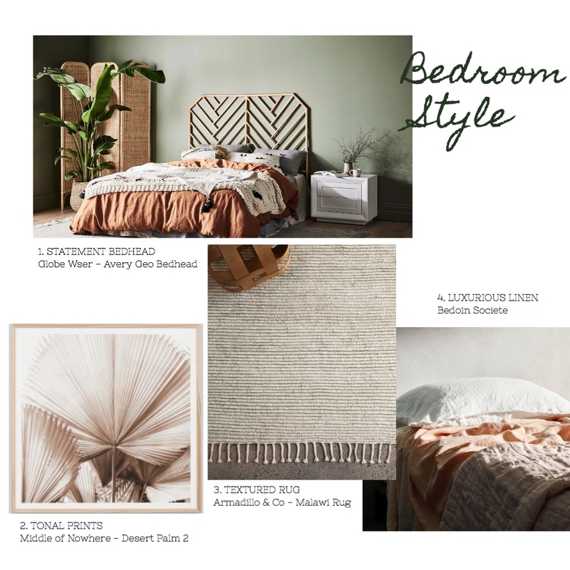 bedroom style Mood Board by stylebeginnings on Style Sourcebook