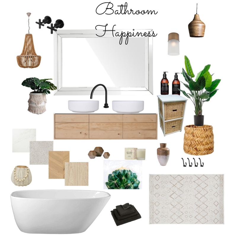 Bathroom Happiness Mood Board by BonnieBella on Style Sourcebook