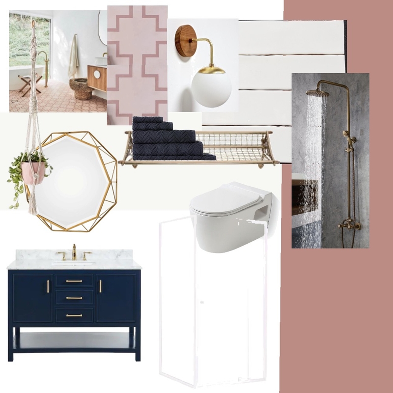 mid century bathroom draft Mood Board by Oleander & Finch Interiors on Style Sourcebook