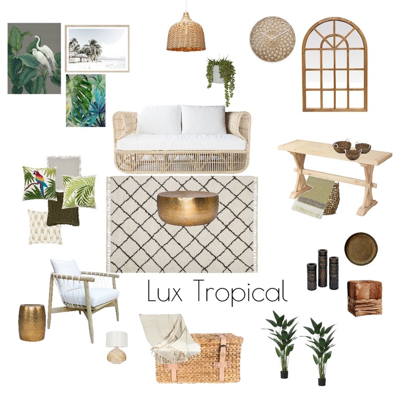 Lux Tropical Mood Board by rozpot on Style Sourcebook