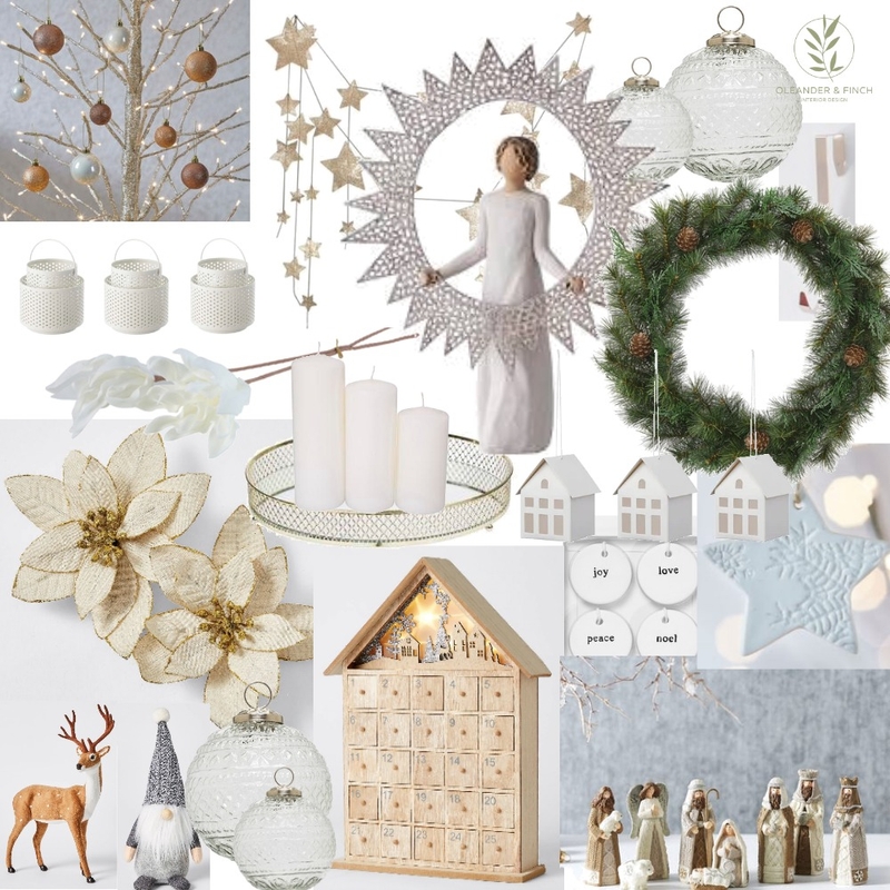 natural scandi christmas Mood Board by Oleander & Finch Interiors on Style Sourcebook