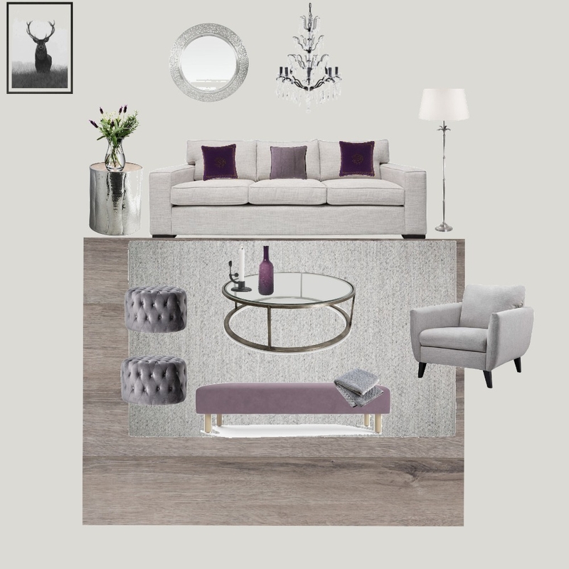 Purple Decor living room Mood Board by Claudia on Style Sourcebook