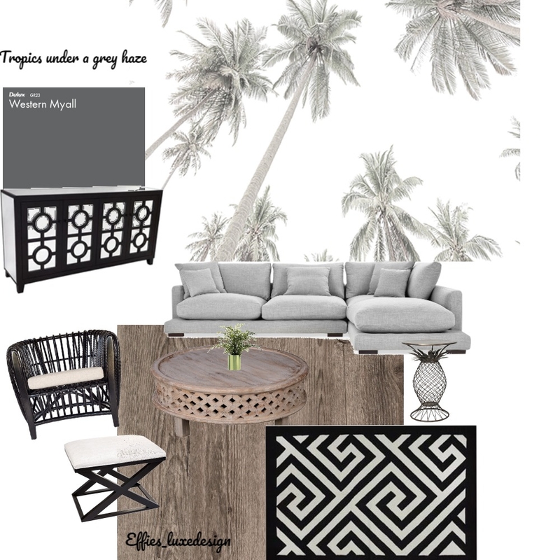 Tropics under a grey haze Mood Board by Effies_luxedesign on Style Sourcebook