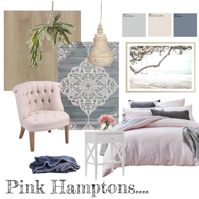 Pink Hamptons Mood Board by taketwointeriors on Style Sourcebook