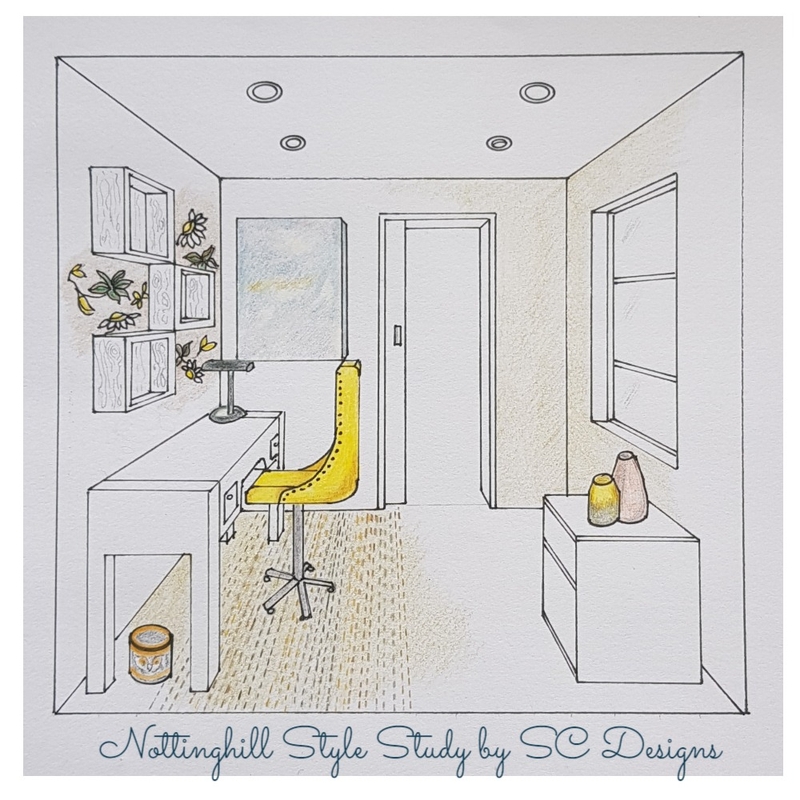 Nottinghill style Study - one point perspective Mood Board by SueComber on Style Sourcebook
