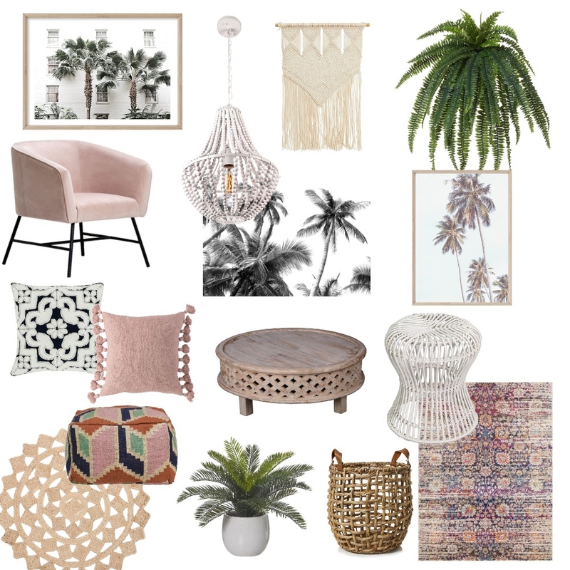 Boho Office Mood Board by Lisa Olfen on Style Sourcebook