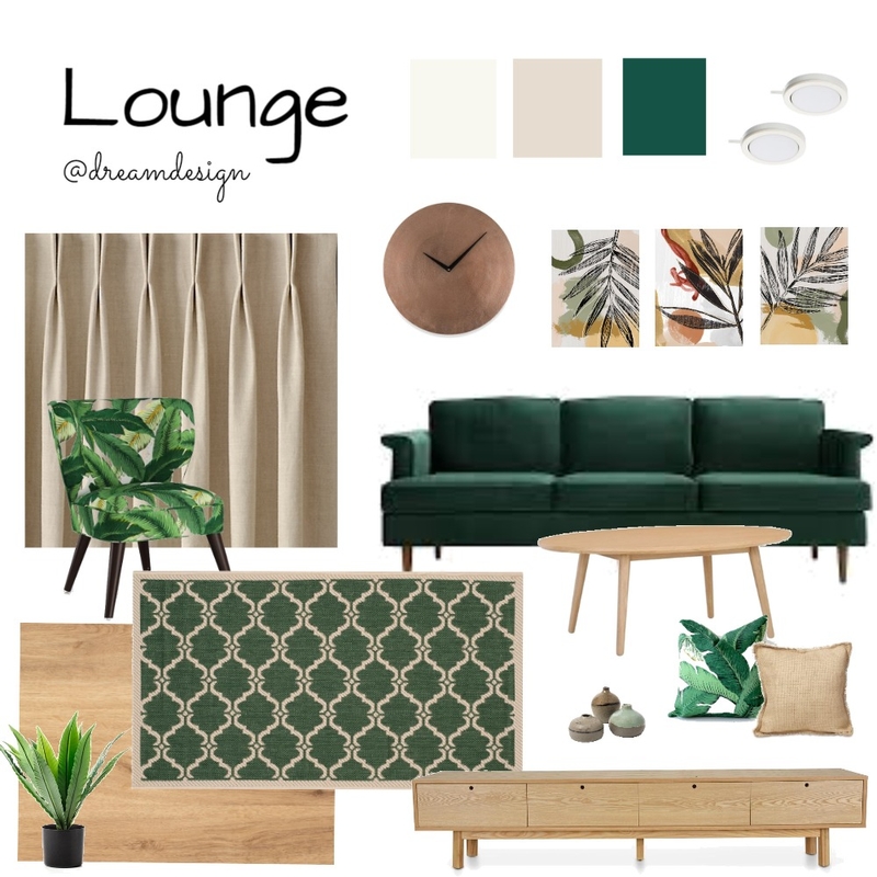 Monochrome Lounge Mood Board by Designer's Instinct on Style Sourcebook