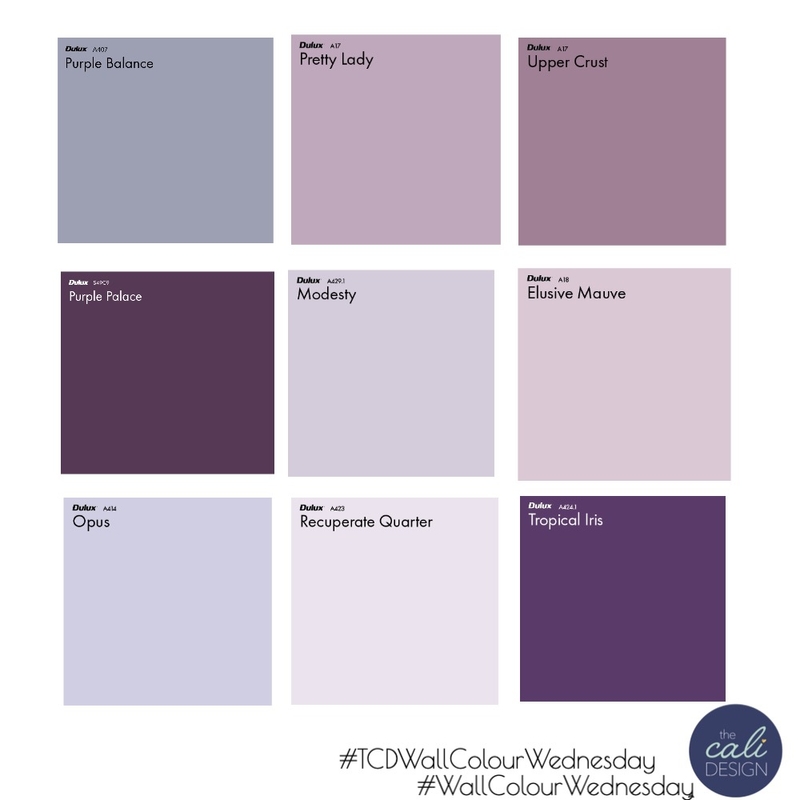 Wall Colour Purple Mood Board by The Cali Design  on Style Sourcebook