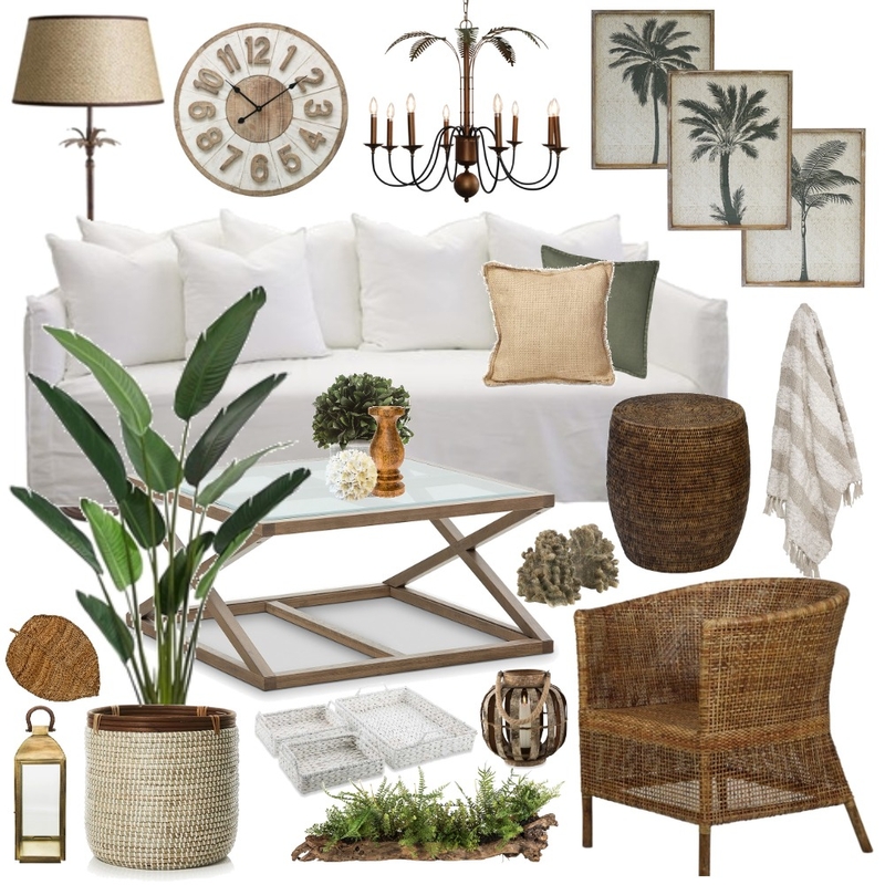 Natural Hamptons Plantation Mood Board by Thediydecorator on Style Sourcebook