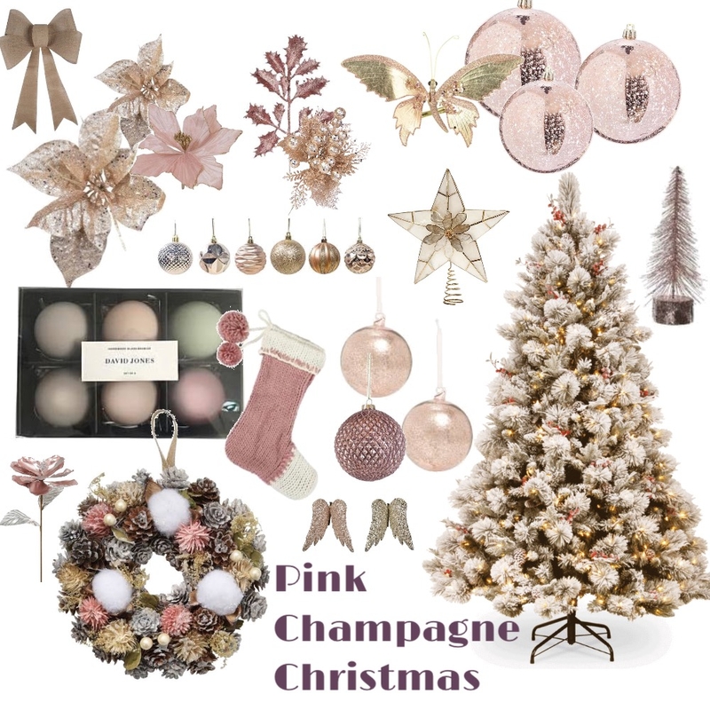 Pink Christmas Mood Board by Oleander & Finch Interiors on Style Sourcebook