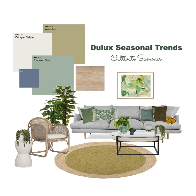 Dulux Seasonal Trends - Cultivate Summer Mood Board by Breeleech on Style Sourcebook