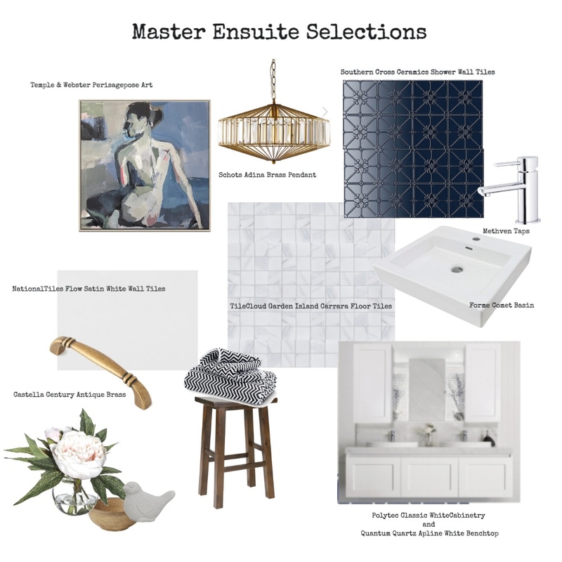 Master Ensuite Selections Mood Board by BFD on Style Sourcebook