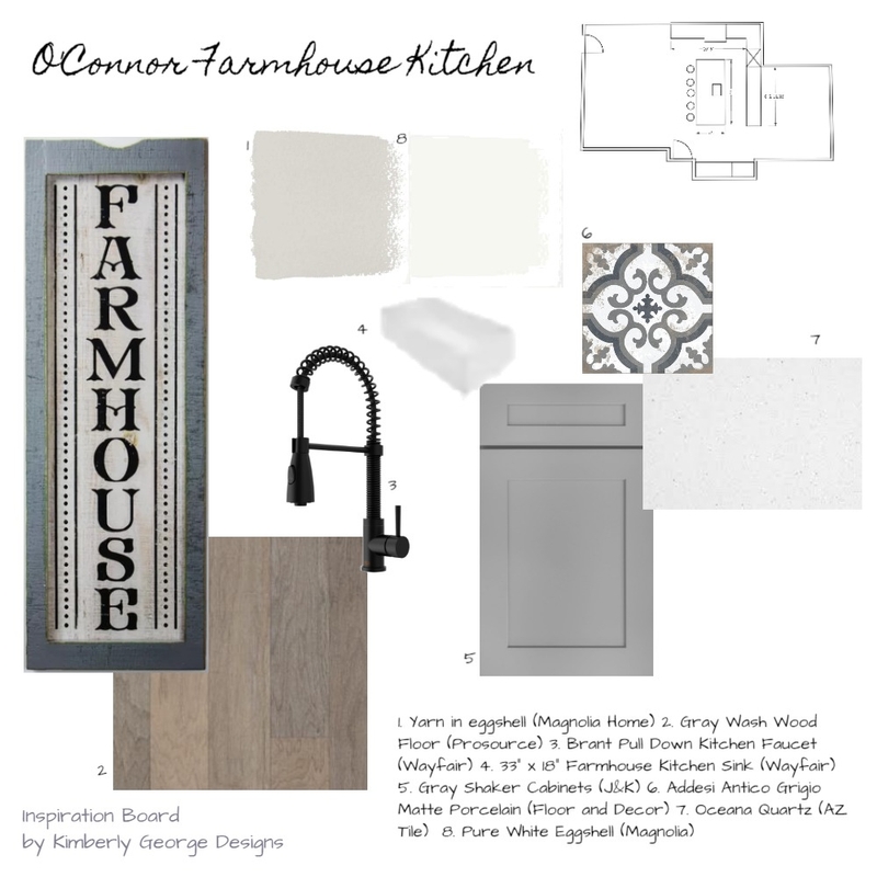 O'Connor Kitchen Mood Board by Kimberly George Interiors on Style Sourcebook